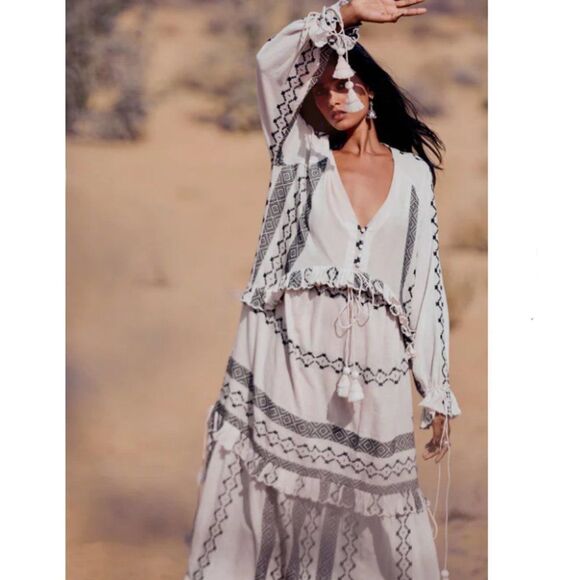 Hemant & Nandita Moira Kaftan Maxi Dress - Picture 1 of 13